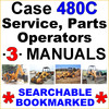 Thumbnail Collection of 3 files - Case 480C TLB Service Repair Manual & Operators Manual & Parts Manual - IMPROVED - DOWNLOAD