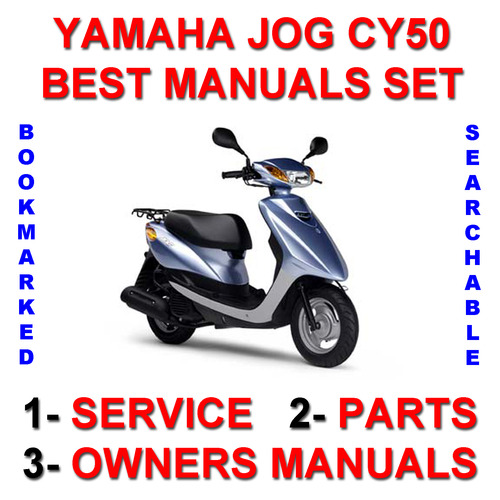 Product picture Yamaha Jog CY50 Service Owner Parts IMPROVED -3- Manuals 1991-2000 REAL ULTIMATE SET - DOWNLOAD
