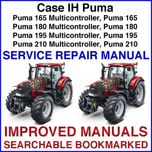 Product picture IH Case Puma Multicontroller 165 180 195 210 Tractor Repair Service Manual - IMPROVED - DOWNLOAD